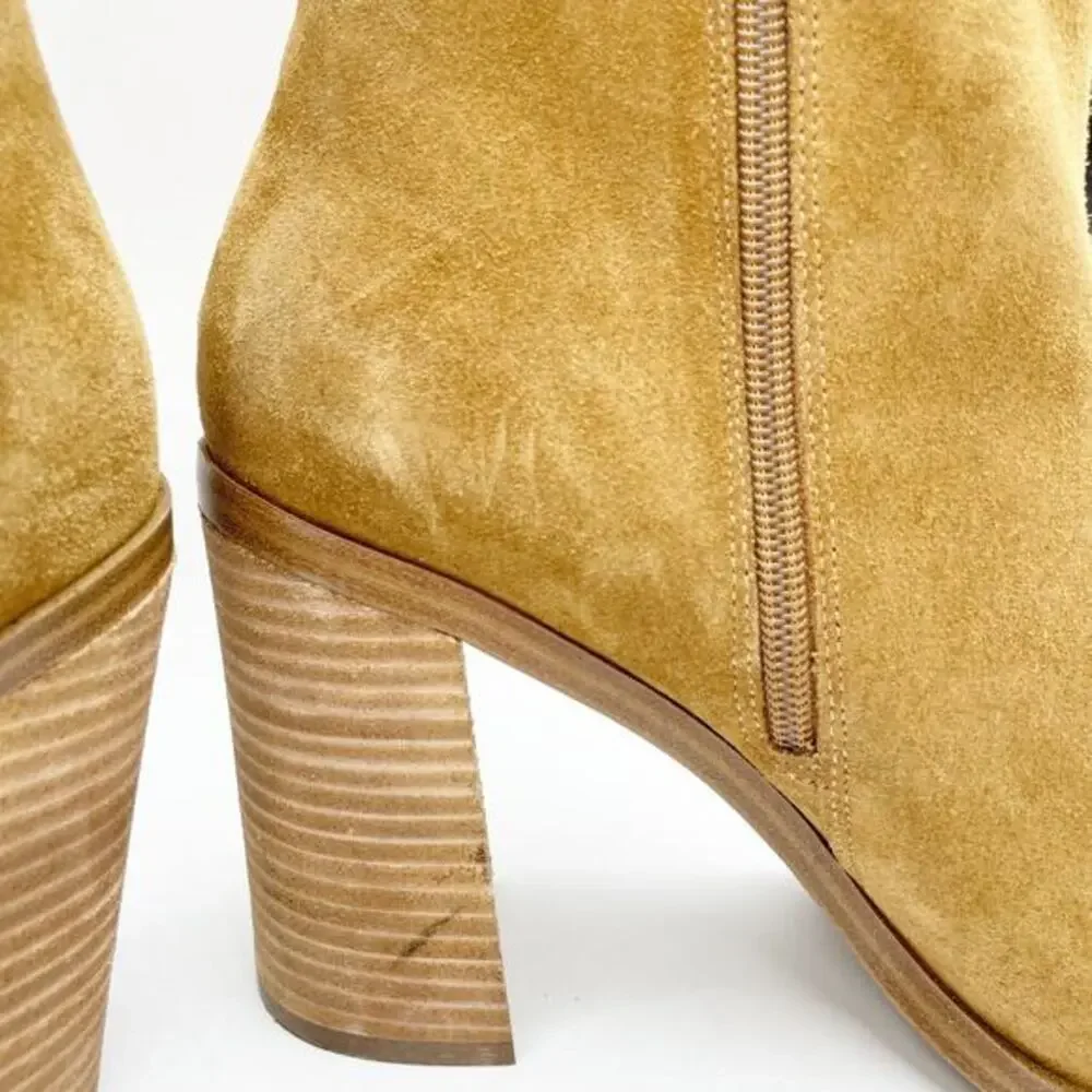Steve Madden Women's Sparrow Ankle Bootie Brown Suede Side Zip Size‎ 11M